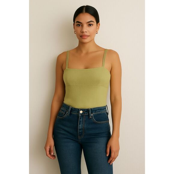 ASTR Olive Green Bodysuit – Size S - Picture 1 of 5